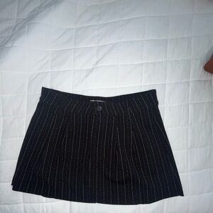 Sincerely Jules Charcoal Pinstripe Skirt